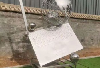 彩繪電腦雕塑 景觀筆記本雕塑 街頭雕塑