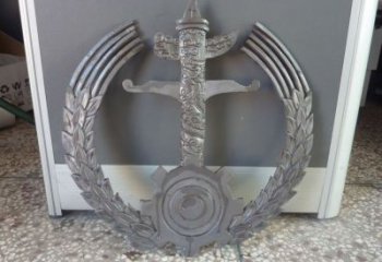 創(chuàng)意校徽雕塑 啞光浮雕雕塑 公園景墻雕塑