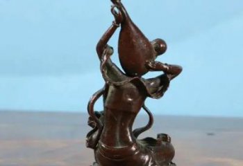 彩繪琵琶雕塑 景觀音樂(lè)雕塑 街頭樂(lè)器雕塑