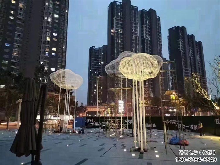 鋼管云梯雕塑 異形噴水梯子雕塑 農村云朵雕塑 鋼管云梯雕塑 異形噴水梯子雕塑 農村云朵雕塑