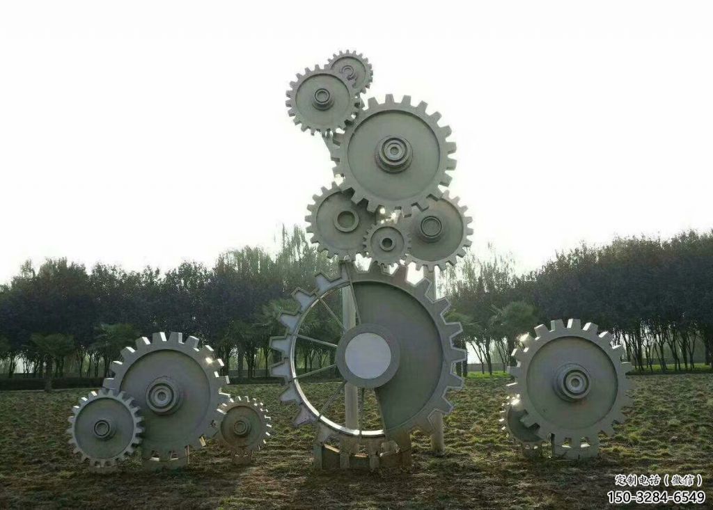 房地產齒輪雕塑 剪影工業雕塑 鍛造機械雕塑 房地產齒輪雕塑 剪影工業雕塑 鍛造機械雕塑