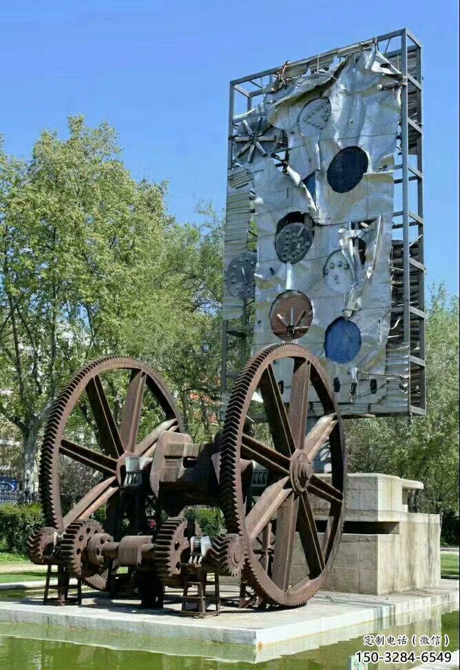 仿古齒輪雕塑 騰飛工業雕塑 房地產機械雕塑 仿古齒輪雕塑 騰飛工業雕塑 房地產機械雕塑