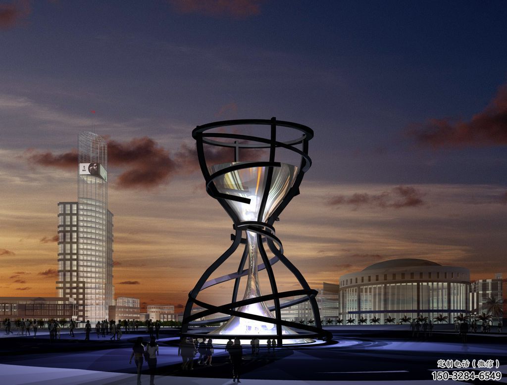 彩繪沙漏雕塑 景觀雕塑 街頭漏斗雕塑 彩繪沙漏雕塑 景觀雕塑 街頭漏斗雕塑