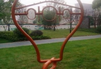 景觀燈泡雕塑 剪影燈具主題 商業街電燈泡雕塑