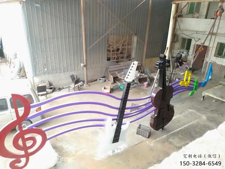 樂譜雕塑 拉絲符號雕塑 步行街音樂雕塑 樂譜雕塑 拉絲符號雕塑 步行街音樂雕塑