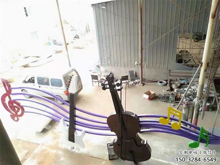 噴漆樂譜雕塑 中式村口符號雕塑 草地音樂雕塑 噴漆樂譜雕塑 中式村口符號雕塑 草地音樂雕塑