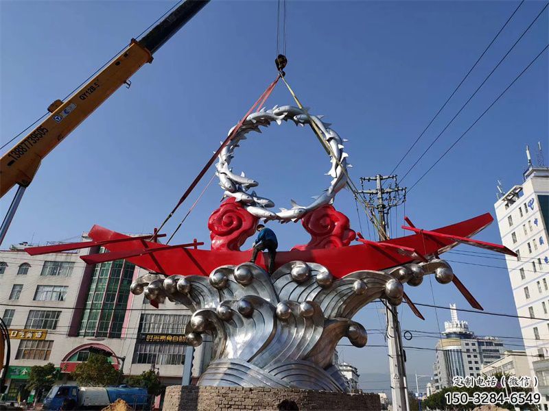 創意龍舟雕塑 啞光劃槳雕塑 公園競賽雕塑 創意龍舟雕塑 啞光劃槳雕塑 公園競賽雕塑