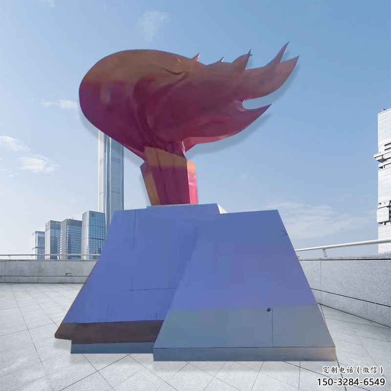 火苗雕塑 仿真景觀雕塑 烤漆火焰頭雕塑 火苗雕塑 仿真景觀雕塑 烤漆火焰頭雕塑
