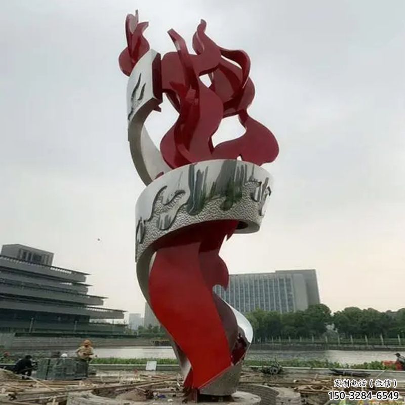 街頭火苗雕塑 大型別墅區火焰頭雕塑 鋼管景觀雕塑 街頭火苗雕塑 大型別墅區火焰頭雕塑 鋼管景觀雕塑