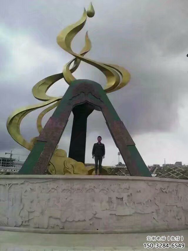 商業街火苗雕塑 烤漆火焰頭雕塑 彩繪景觀雕塑 商業街火苗雕塑 烤漆火焰頭雕塑 彩繪景觀雕塑