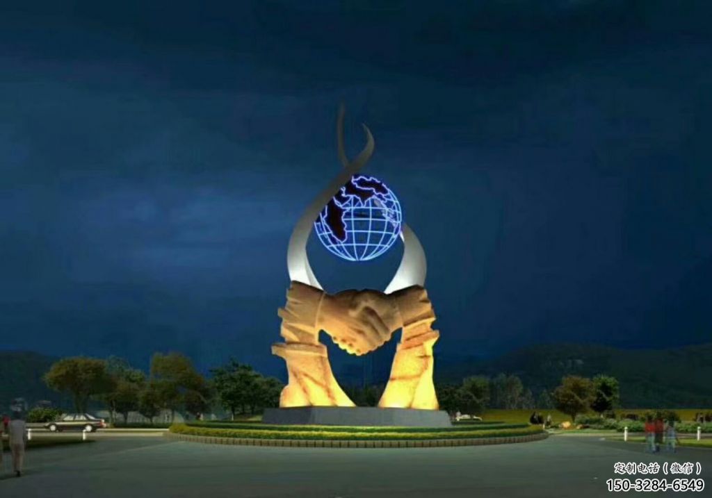 創(chuàng)意握手雕塑 啞光雕塑 公園誠信雕塑 創(chuàng)意握手雕塑 啞光雕塑 公園誠信雕塑
