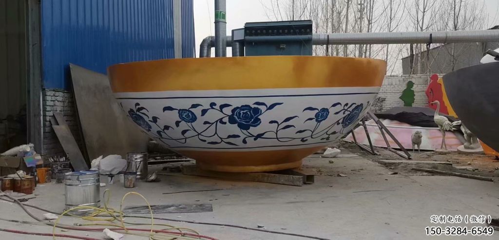 大碗雕塑 歐式步行街飯碗雕塑 大型雕塑 大碗雕塑 歐式步行街飯碗雕塑 大型雕塑