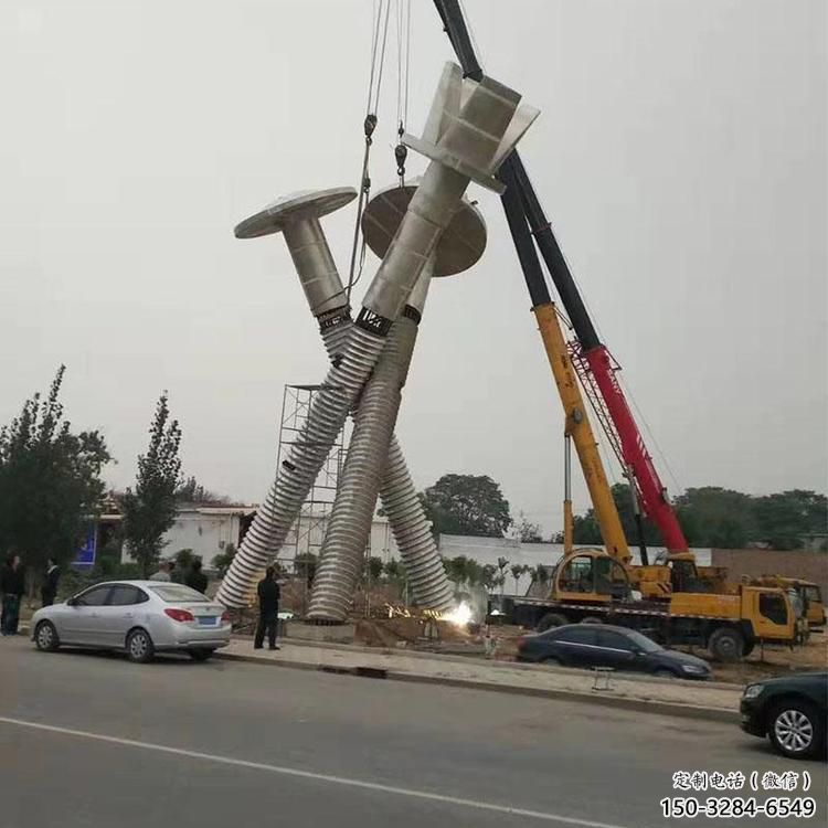 戶外螺絲釘雕塑 噴漆器械雕塑 燈光工業雕塑 戶外螺絲釘雕塑 噴漆器械雕塑 燈光工業雕塑