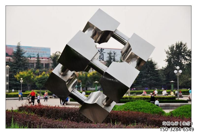 街頭立方體雕塑 大型別墅區雕塑 鋼管幾何體雕塑 街頭立方體雕塑 大型別墅區雕塑 鋼管幾何體雕塑