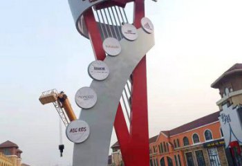 創意古幣雕塑 啞光銅幣雕塑 公園雕塑