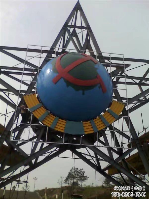 戶外五角星雕塑 噴漆黨建雕塑 燈光紅色文化 戶外五角星雕塑 噴漆黨建雕塑 燈光紅色文化