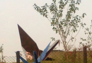 剪紙千紙鶴雕塑 切面燈光鶴鳥雕塑 政府折紙風格