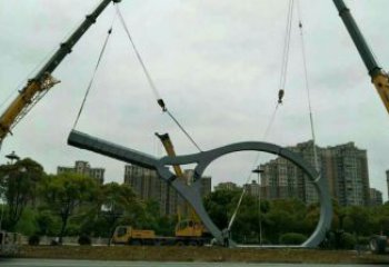 景觀球拍雕塑 剪影網球拍雕塑 商業街體育雕塑