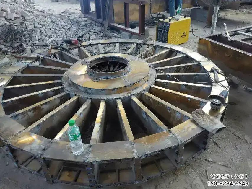 烤漆水車雕塑 鋼管仿古雕塑 鑄造工藝雕塑 烤漆水車雕塑 鋼管仿古雕塑 鑄造工藝雕塑