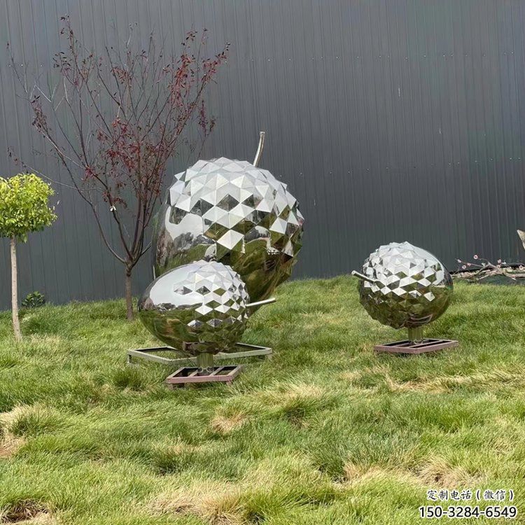 仿真松塔雕塑 電鍍現代松果造型 部隊雕塑 仿真松塔雕塑 電鍍現代松果造型 部隊雕塑