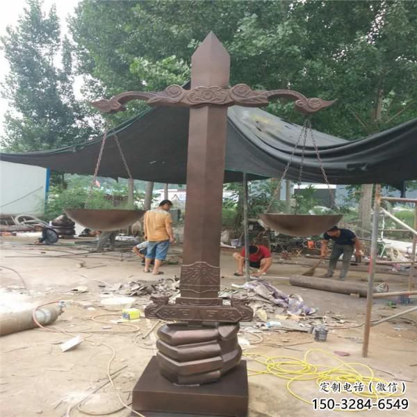 抽象天平雕塑 啞光天平秤雕塑 室內公平雕塑 抽象天平雕塑 啞光天平秤雕塑 室內公平雕塑