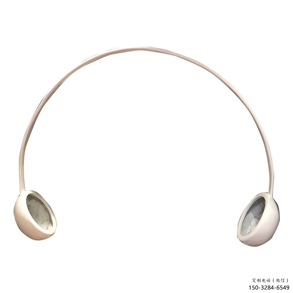 創意耳麥雕塑 啞光音樂雕塑 公園耳機雕塑 創意耳麥雕塑 啞光音樂雕塑 公園耳機雕塑