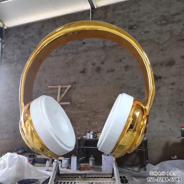 景觀耳麥雕塑 剪影音樂雕塑 商業街耳機雕塑 景觀耳麥雕塑 剪影音樂雕塑 商業街耳機雕塑