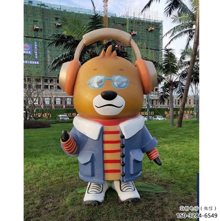 鑄造耳麥雕塑 中式村口耳機雕塑 景觀音樂雕塑 鑄造耳麥雕塑 中式村口耳機雕塑 景觀音樂雕塑