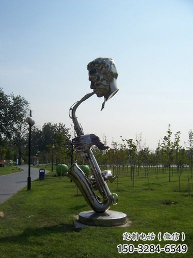 公園薩克斯雕塑 創意企業西方樂隊雕塑 美陳樂器雕塑 公園薩克斯雕塑 創意企業西方樂隊雕塑 美陳樂器雕塑