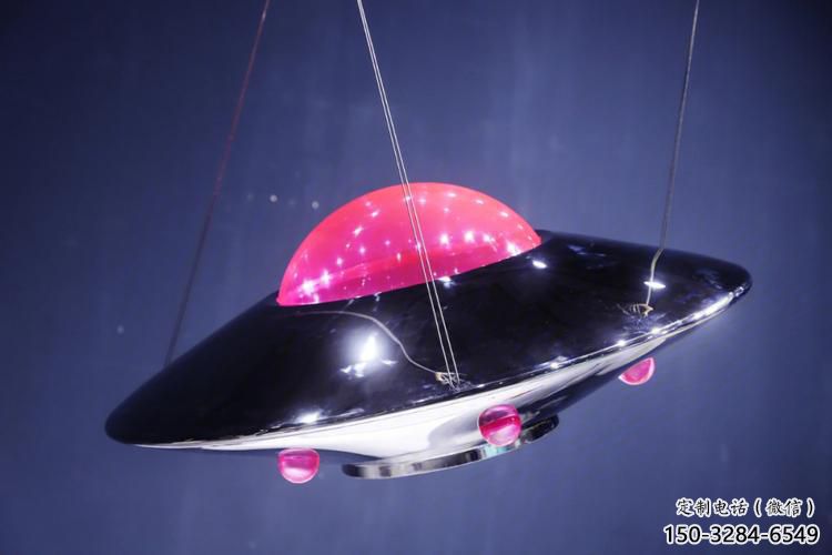 廣場(chǎng)飛碟雕塑 抽象飛船雕塑 烤漆宇宙雕塑