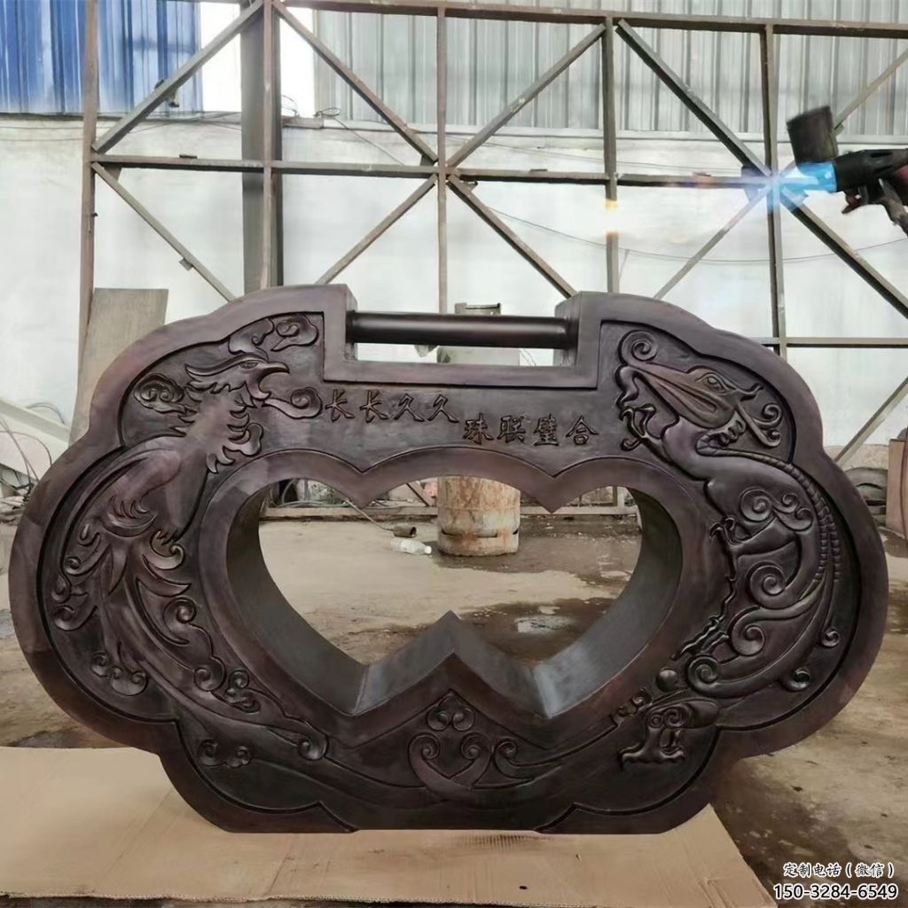 庭院鎖子雕塑 公園雕塑 鍛造同心鎖雕塑 庭院鎖子雕塑 公園雕塑 鍛造同心鎖雕塑