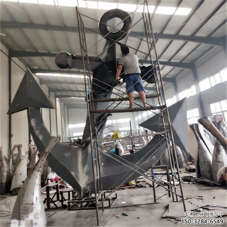 仿真船錨雕塑 電鍍現代碼頭雕塑 部隊雕塑 仿真船錨雕塑 電鍍現代碼頭雕塑 部隊雕塑