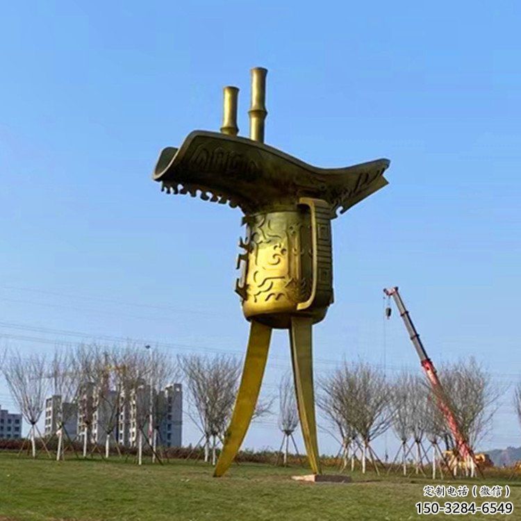 步行街酒尊雕塑 游樂場酒尊杯雕塑 鑄造酒器雕塑 步行街酒尊雕塑 游樂場酒尊杯雕塑 鑄造酒器雕塑