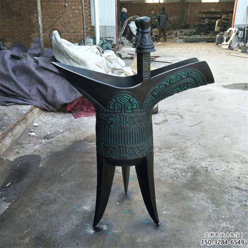 房地產酒尊雕塑 剪影酒尊杯雕塑 鍛造酒器雕塑 房地產酒尊雕塑 剪影酒尊杯雕塑 鍛造酒器雕塑