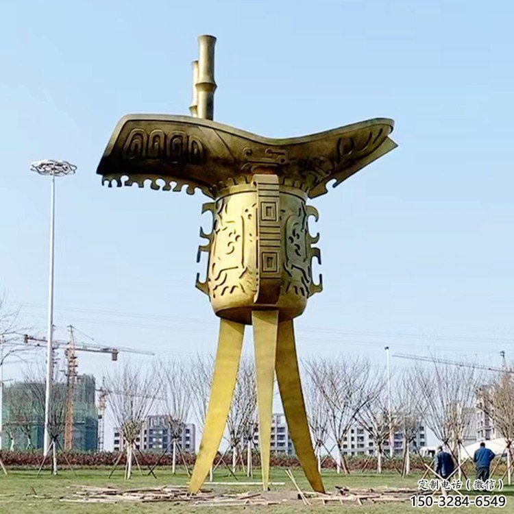 公園酒尊雕塑 創意企業酒器雕塑 美陳酒尊杯雕塑 公園酒尊雕塑 創意企業酒器雕塑 美陳酒尊杯雕塑