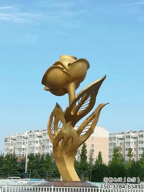 公園月季花雕塑 鏡面公園花卉雕塑 景觀花朵雕塑 公園月季花雕塑 鏡面公園花卉雕塑 景觀花朵雕塑