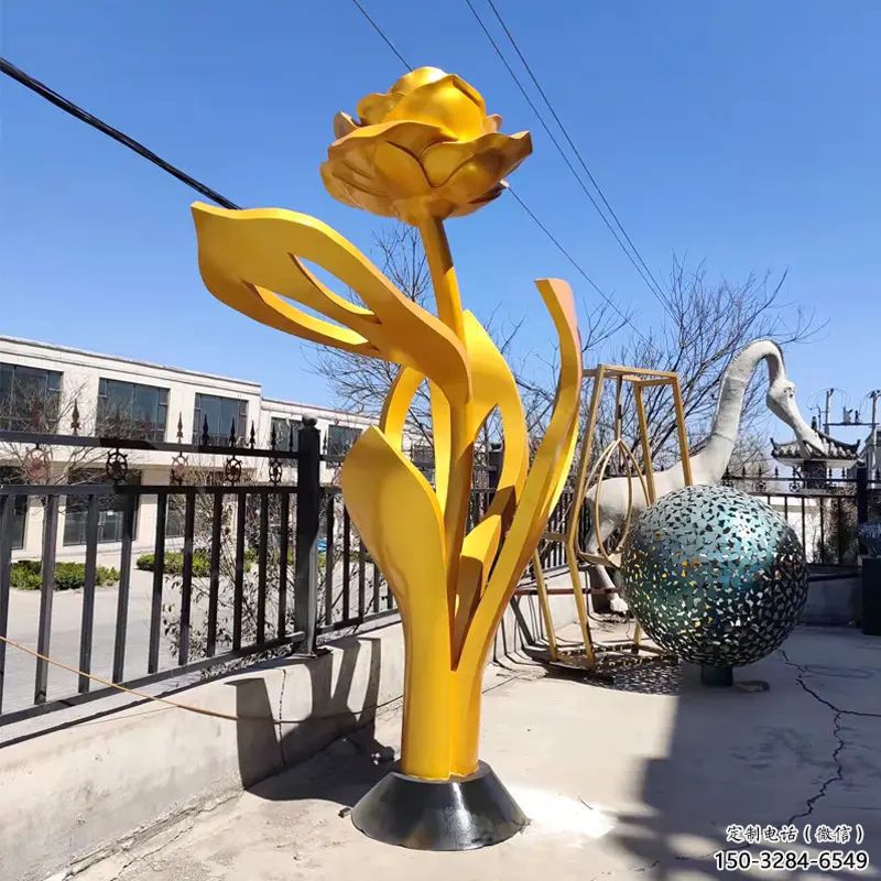 剪影月季花雕塑 噴水園林花朵雕塑 餐飲店花卉雕塑 剪影月季花雕塑 噴水園林花朵雕塑 餐飲店花卉雕塑