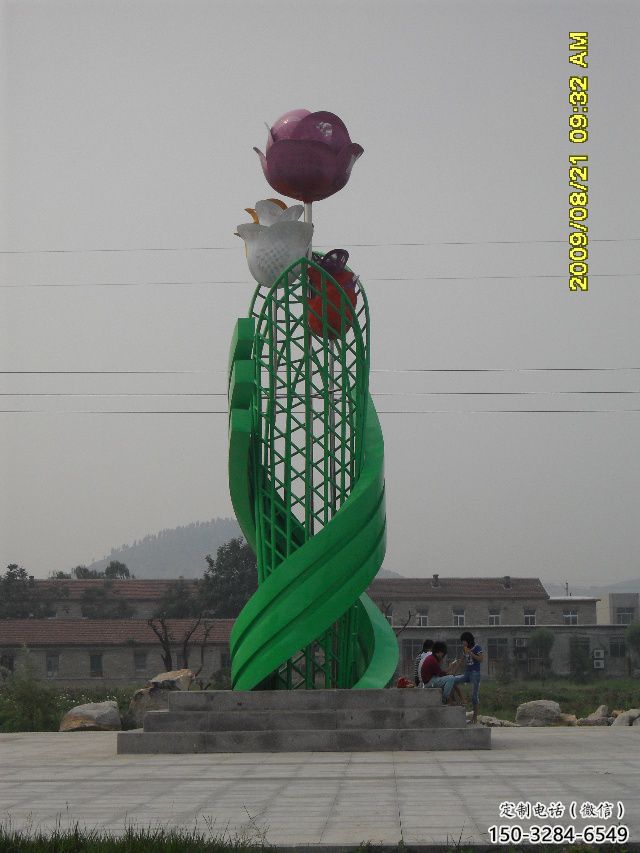 景觀月季花雕塑 剪影花卉雕塑 商業街花朵雕塑 景觀月季花雕塑 剪影花卉雕塑 商業街花朵雕塑