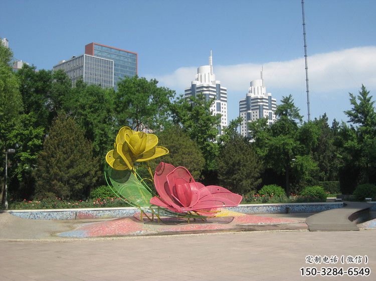 鏤空月季花雕塑 噴水園林花卉雕塑 住宅小區花朵雕塑 鏤空月季花雕塑 噴水園林花卉雕塑 住宅小區花朵雕塑