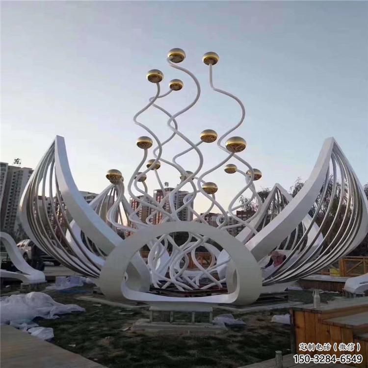 異形蓮花雕塑 現代校園花卉雕塑 校園水蓮花雕塑 異形蓮花雕塑 現代校園花卉雕塑 校園水蓮花雕塑