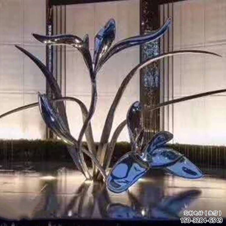 鏡面蘭花雕塑 烤漆大型雕塑 彩繪玉蘭花雕塑 鏡面蘭花雕塑 烤漆大型雕塑 彩繪玉蘭花雕塑