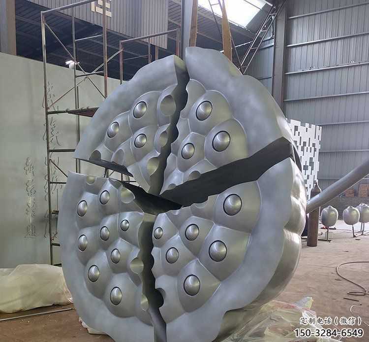 鑄造蓮蓬雕塑 中式村口雕塑 景觀植物雕塑 鑄造蓮蓬雕塑 中式村口雕塑 景觀植物雕塑