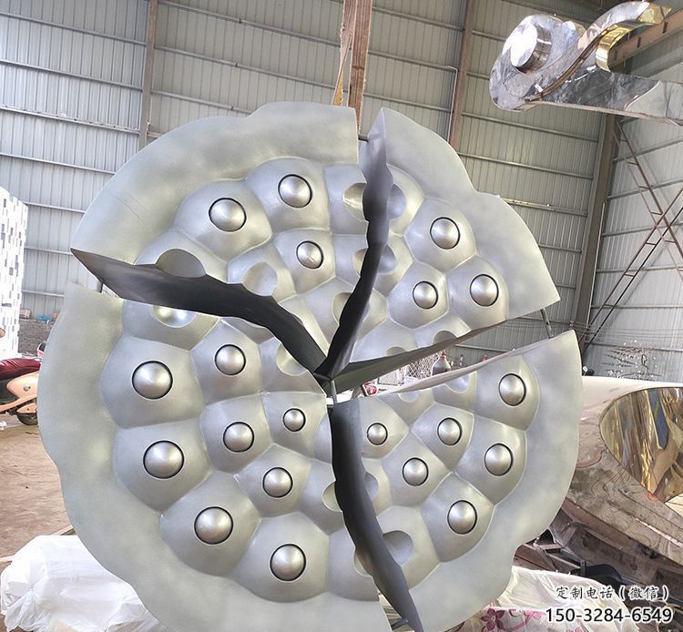 烤漆蓮蓬雕塑 鋼管植物雕塑 室內雕塑 烤漆蓮蓬雕塑 鋼管植物雕塑 室內雕塑