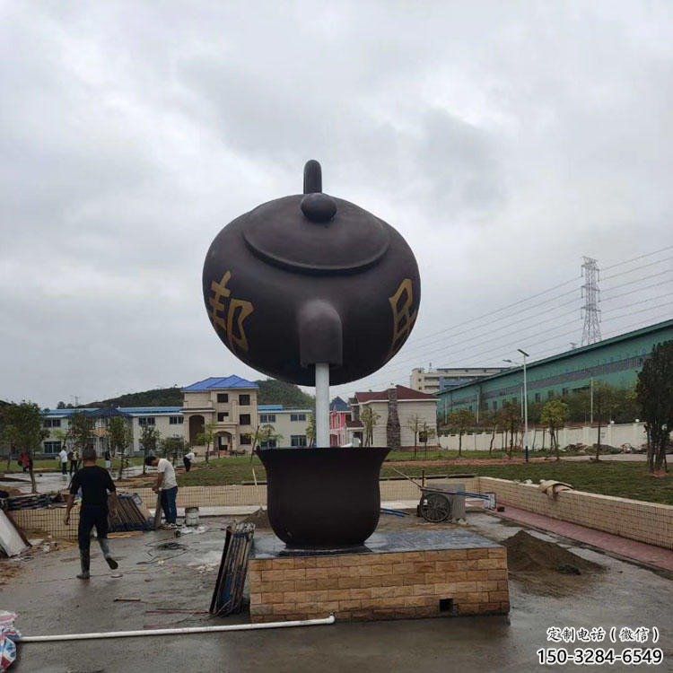 仿真天壺雕塑 電鍍現代懸空雕塑 部隊流水雕塑 仿真天壺雕塑 電鍍現代懸空雕塑 部隊流水雕塑