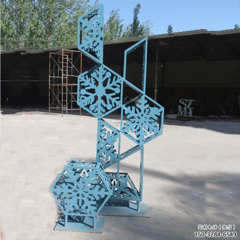 商業(yè)街雪花雕塑 烤漆雕塑 彩繪窗花雕塑 商業(yè)街雪花雕塑 烤漆雕塑 彩繪窗花雕塑