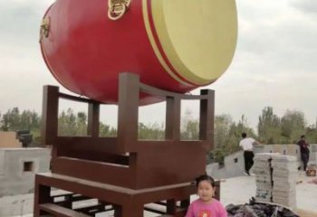 異形戰鼓雕塑 現代校園民族雕塑 校園喜慶雕塑