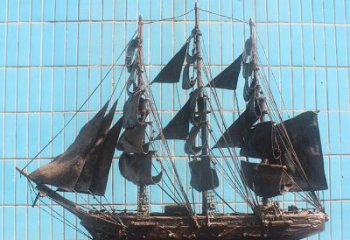 揚帆雕塑 景觀美陳風(fēng)帆雕塑 噴漆遠航雕塑