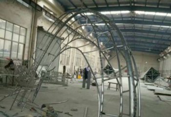 半圓拱門雕塑制作骨架