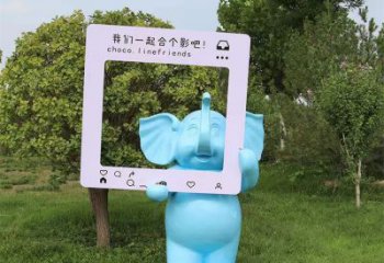大象雕塑指用，景觀雕塑，彩繪大象雕塑點擊