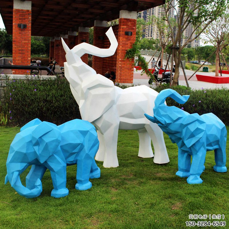切面大象雕塑擺件供需,動物制作,幾何大象雕塑廠家 切面大象雕塑擺件供需,動物制作,幾何大象雕塑廠家